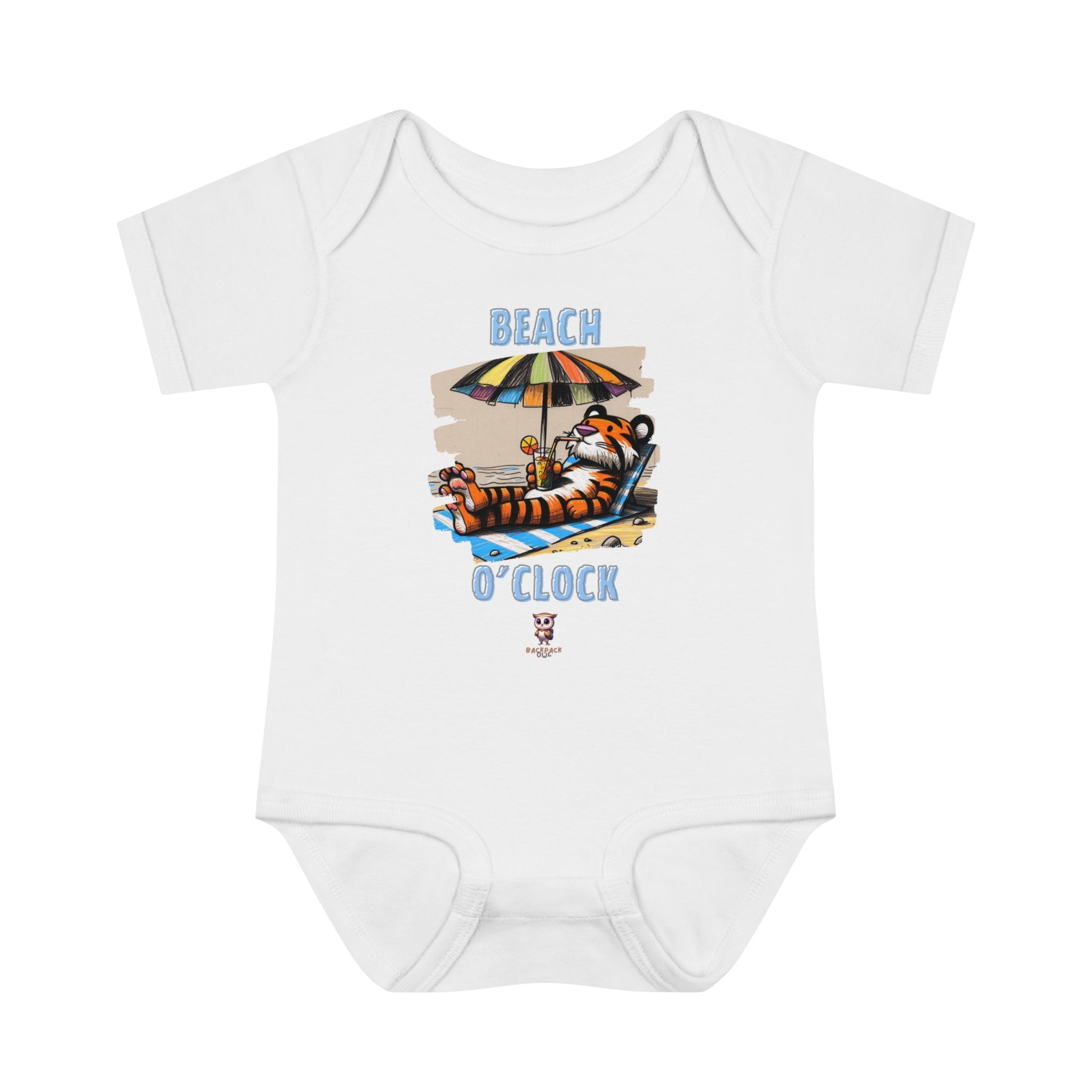 Beach O'Clock - Body côtelé pour nourrissons et bébés