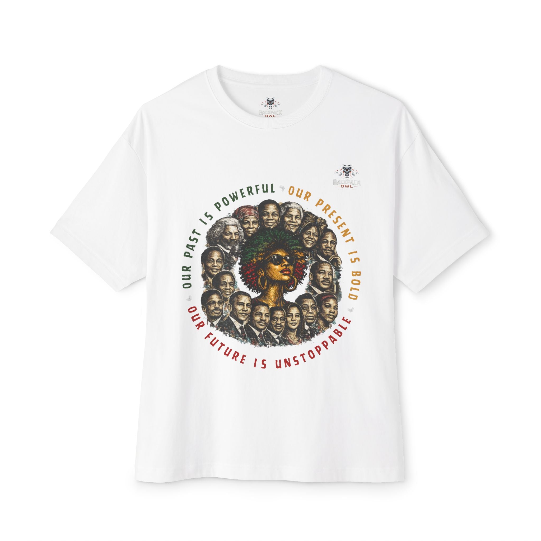 Afro Affirmation Graphic Oversized Boxy Tee – Series MMXXVI/II