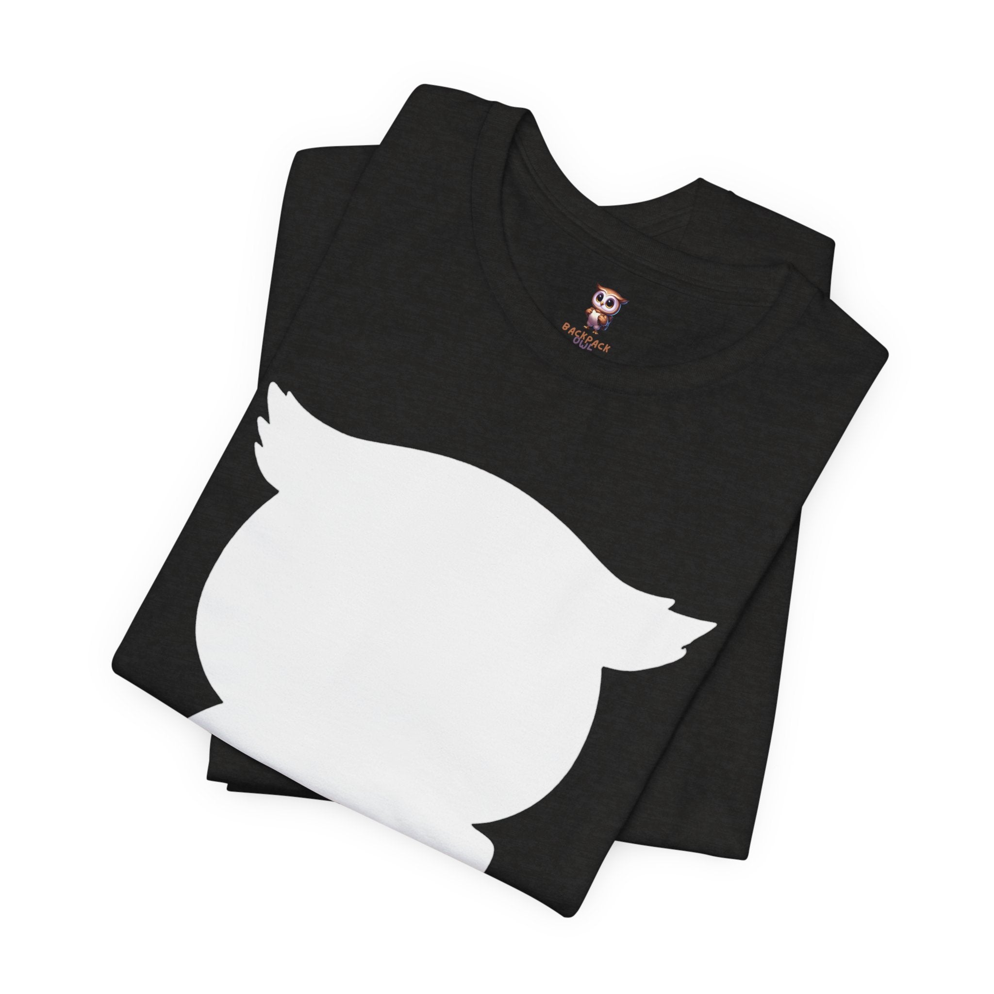 Silhouette Owl - Tee-shirt à manches courtes en jersey unisexe