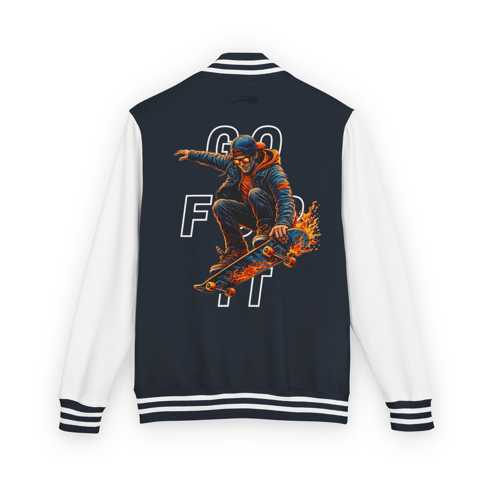 GO FOR IT - Skateboarder Graphic Letterman/Varsity Jacket - Series MMXXVI/I