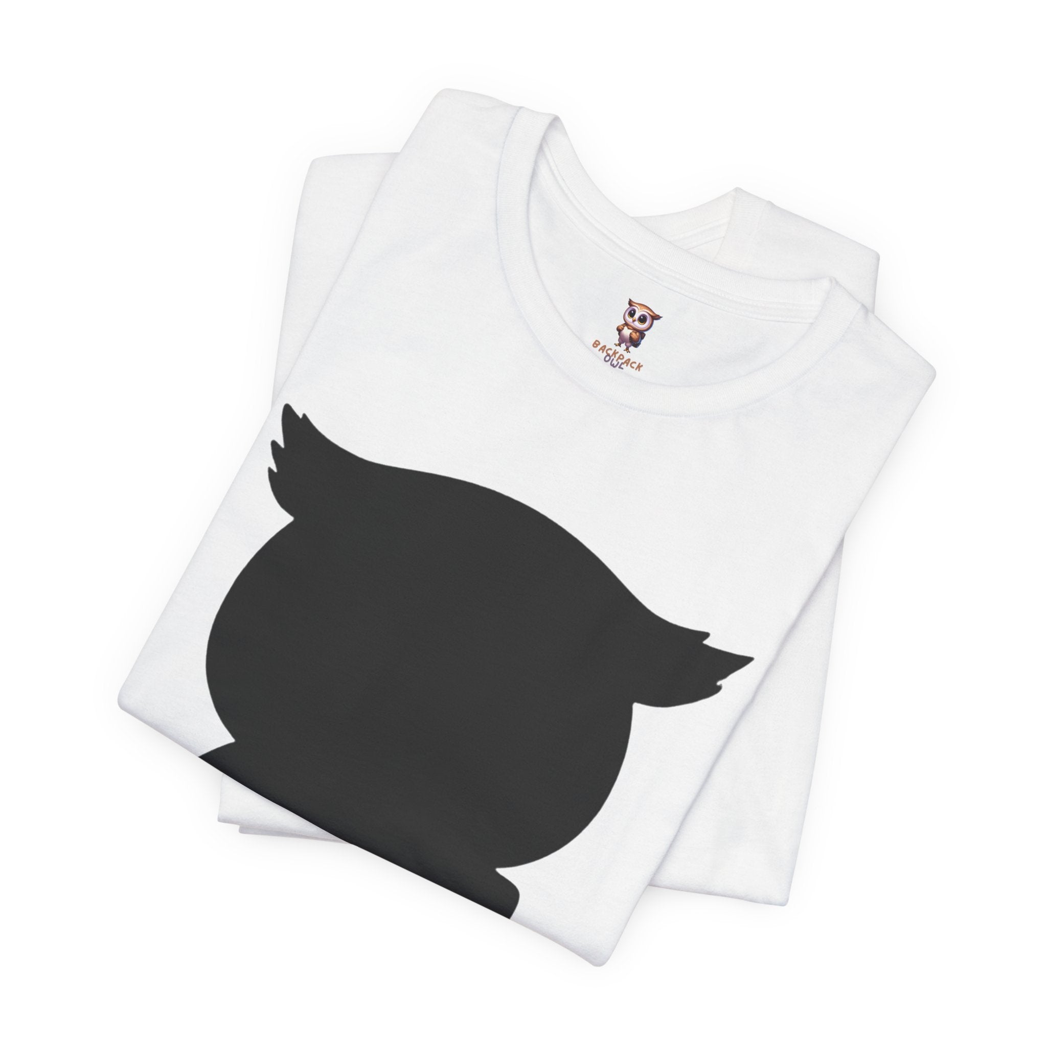Silhouette Owl - Tee-shirt à manches courtes en jersey unisexe