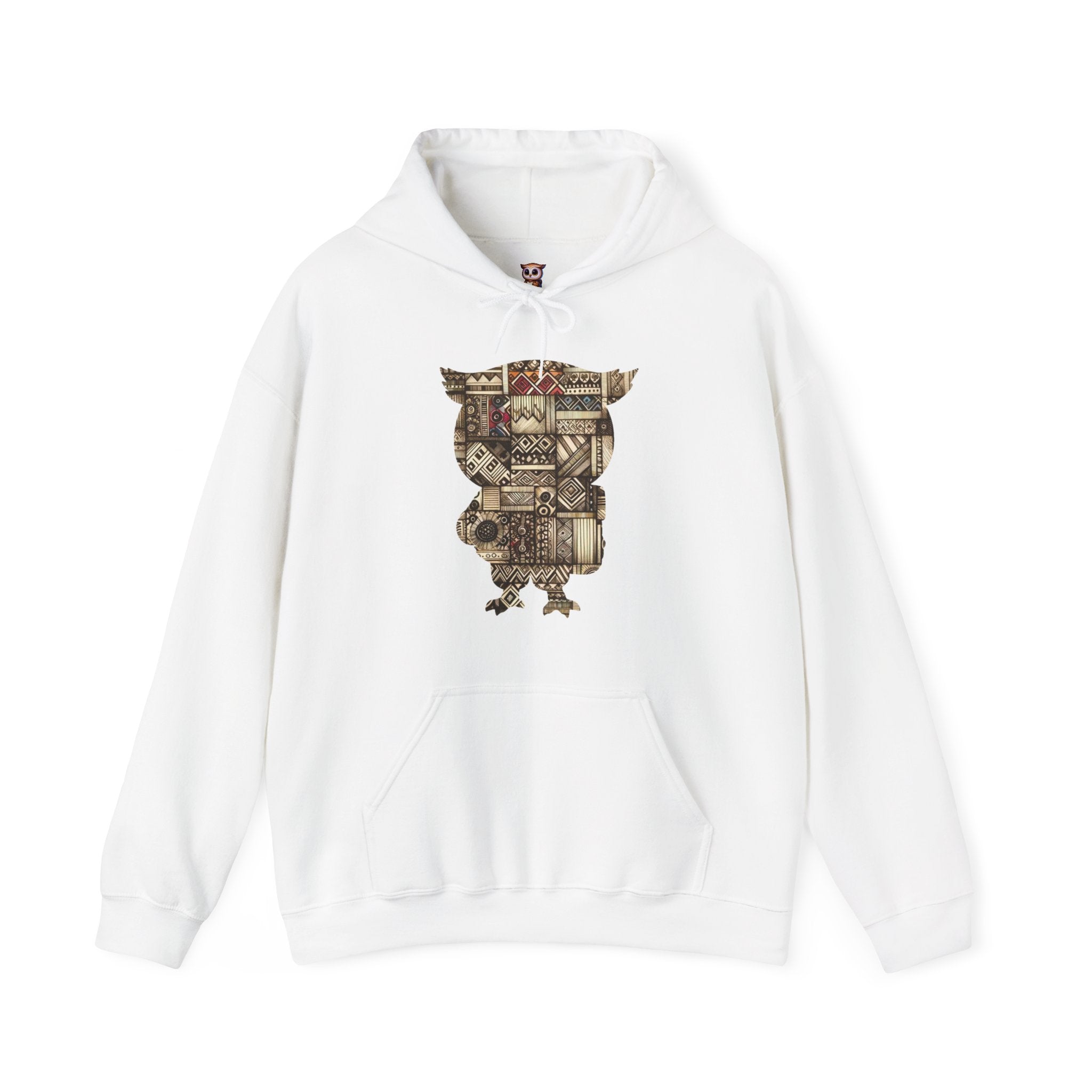 Hibou tribal en édition limitée - Sweat-shirt à capuche unisexe Heavy Blend™