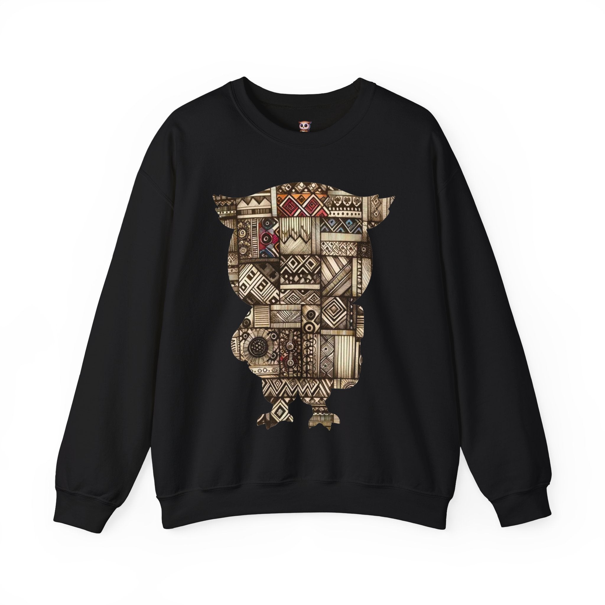 Hibou tribal en édition limitée - Sweat-shirt unisexe Crewneck Heavy Blend™