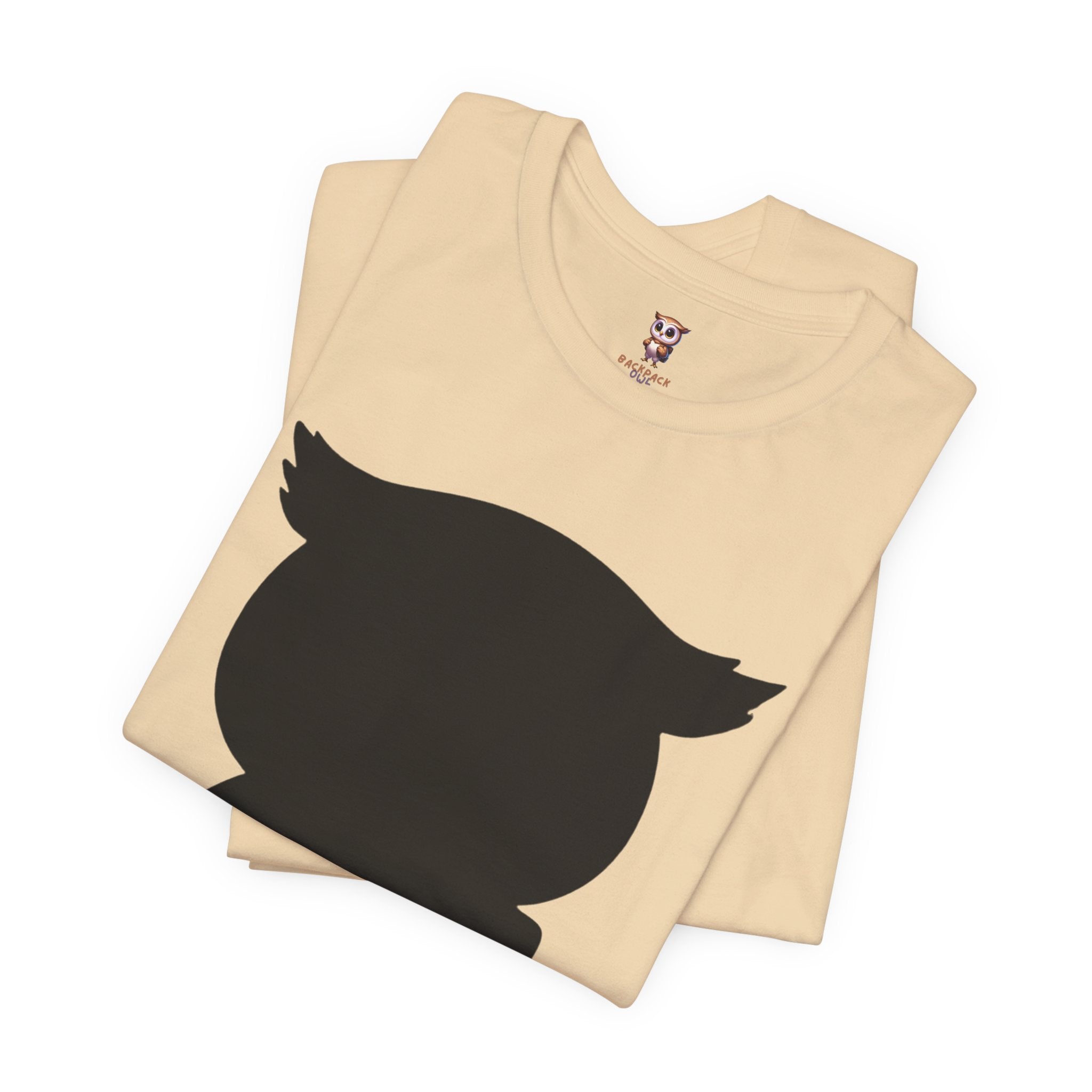 Silhouette Owl - Tee-shirt à manches courtes en jersey unisexe