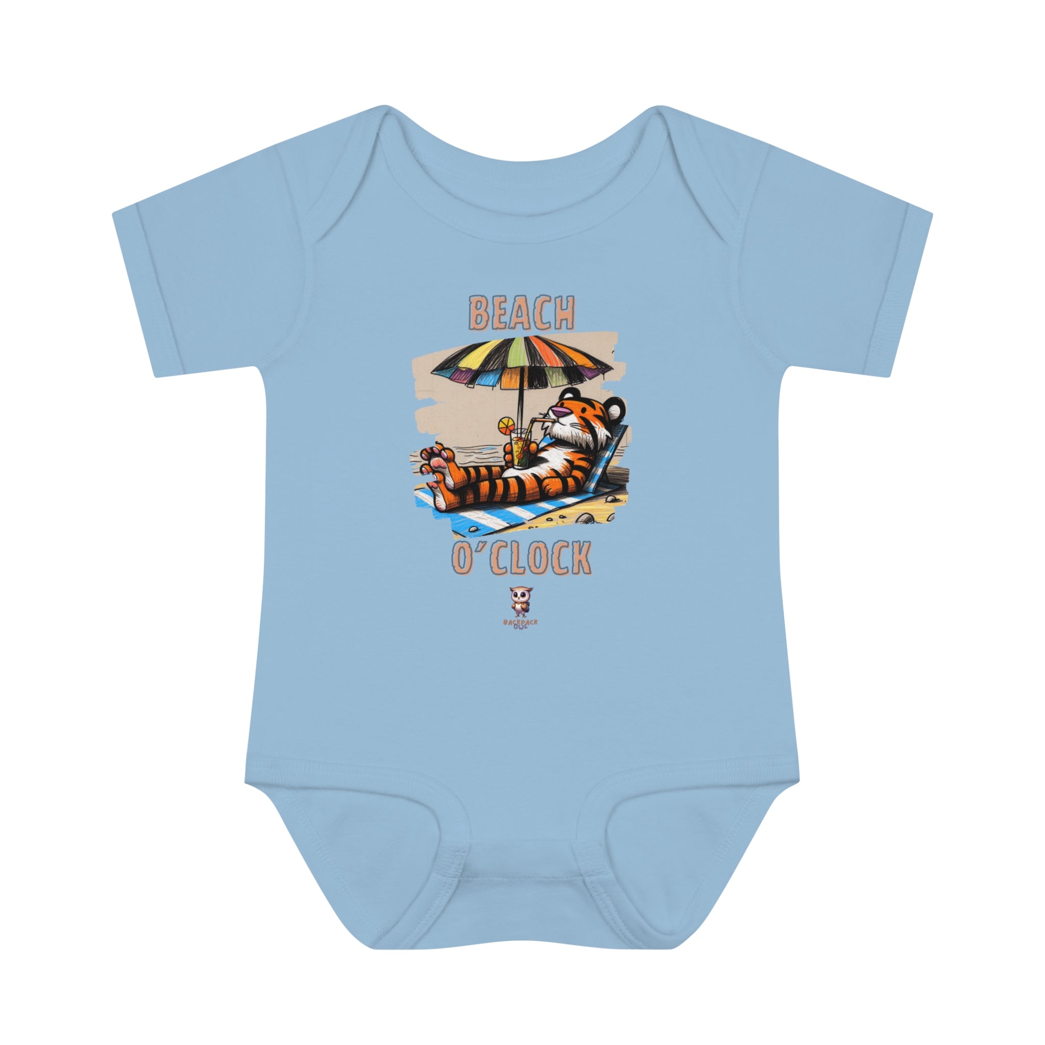 Beach O'Clock - Body côtelé pour nourrissons et bébés