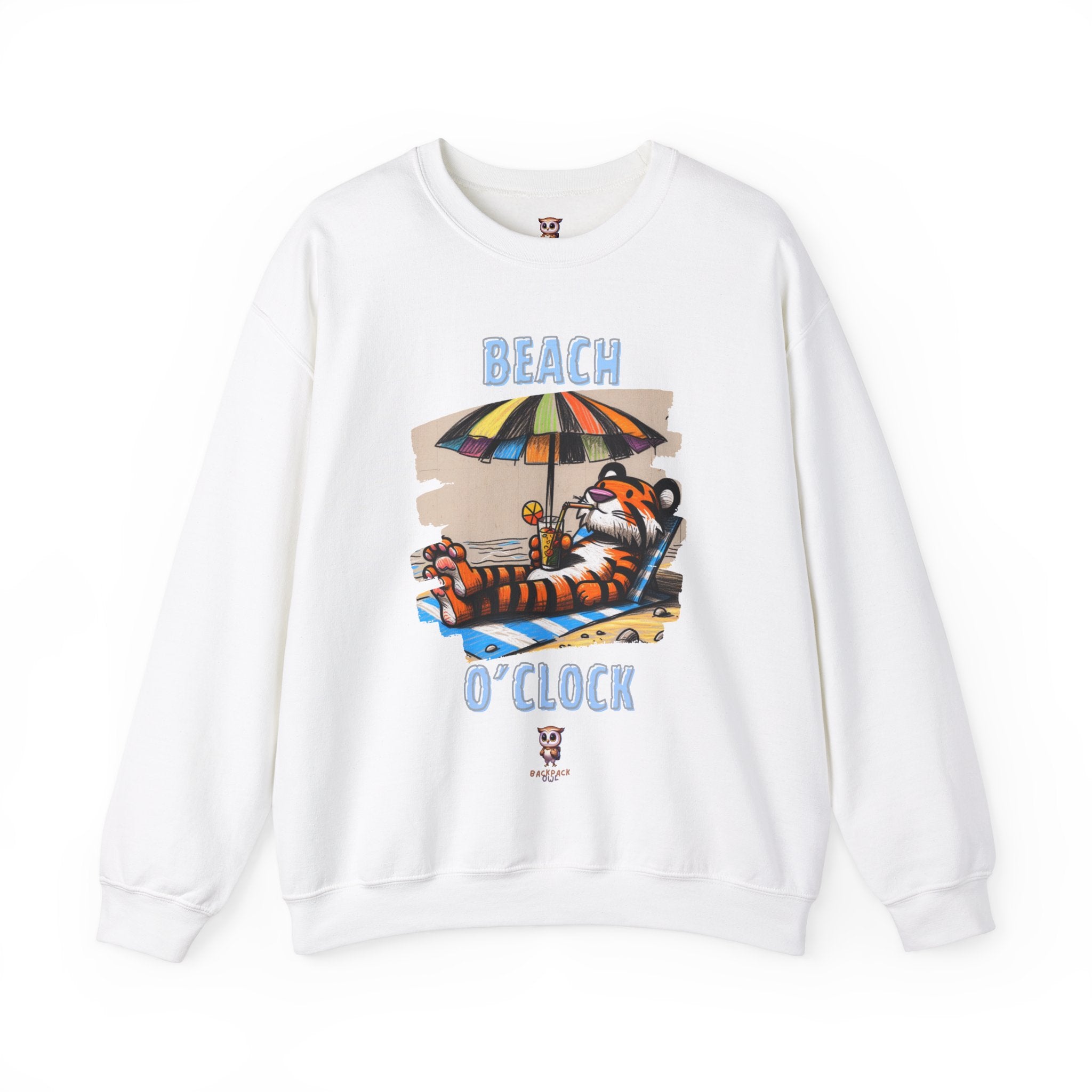 Beach O'Clock - Sweat-shirt unisexe à col rond Heavy Blend™