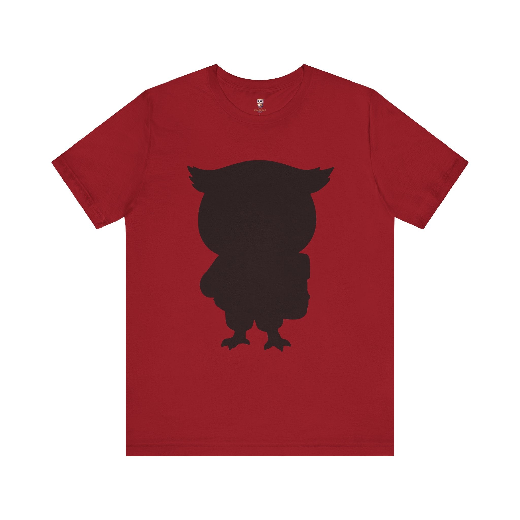 Silhouette Owl - Tee-shirt à manches courtes en jersey unisexe