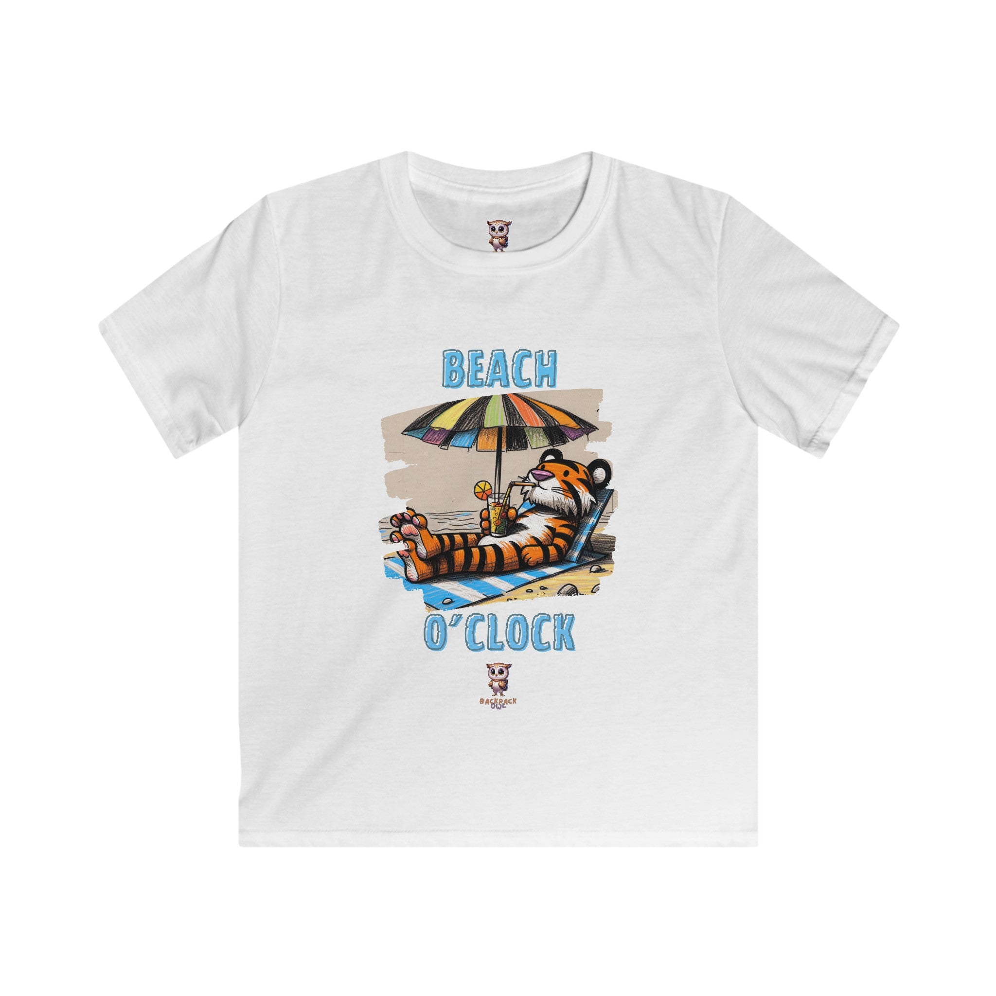 Beach O'Clock - Kids Softstyle Tee