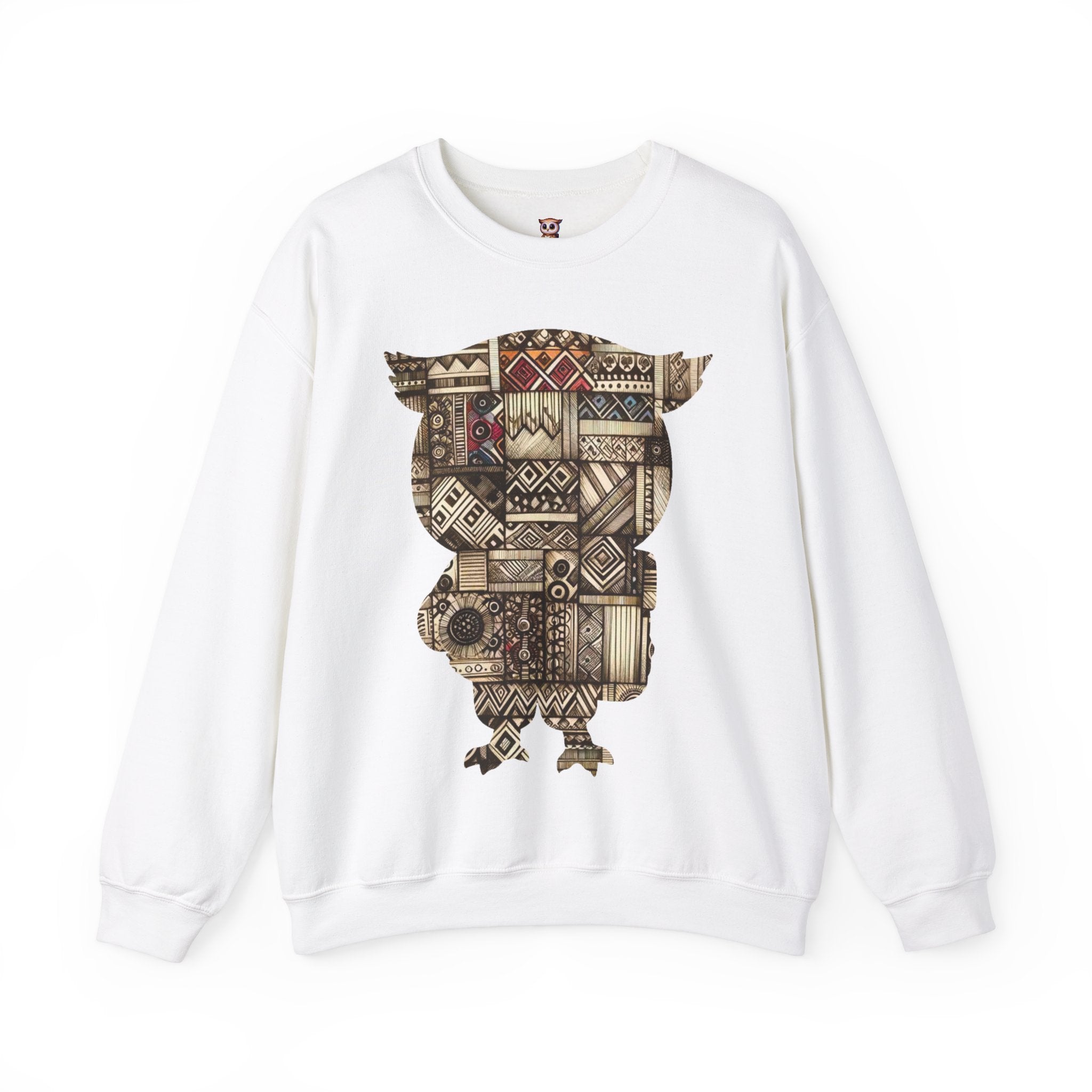 Hibou tribal en édition limitée - Sweat-shirt unisexe Crewneck Heavy Blend™