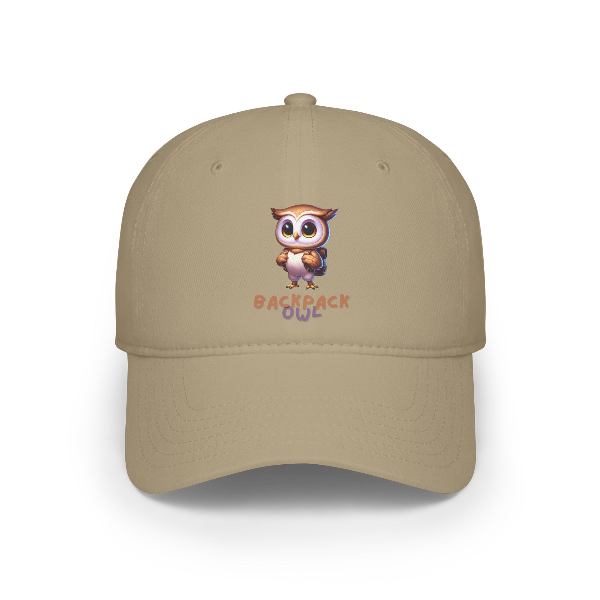 Casquette de baseball à profil bas en forme de hibou, sac à dos simple original