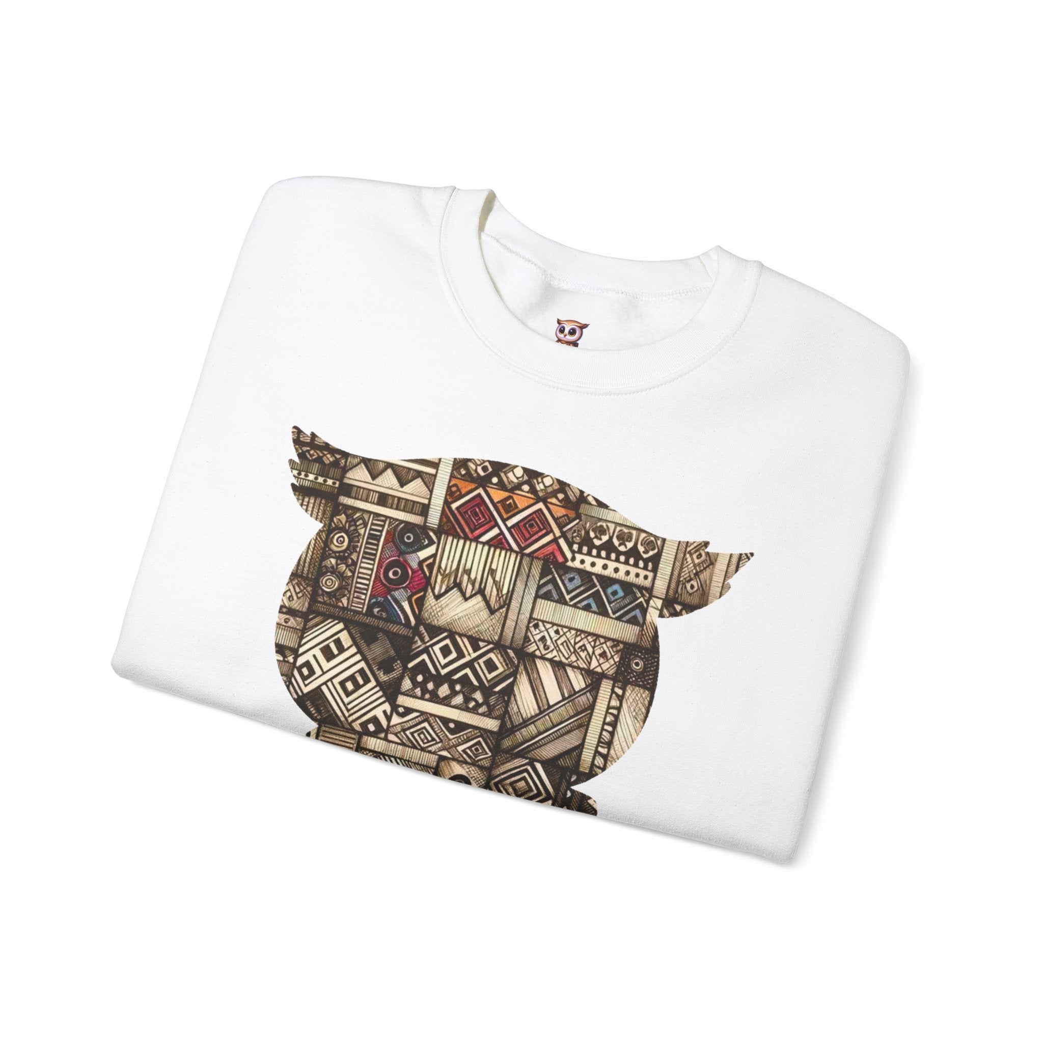 Hibou tribal en édition limitée - Sweat-shirt unisexe Crewneck Heavy Blend™