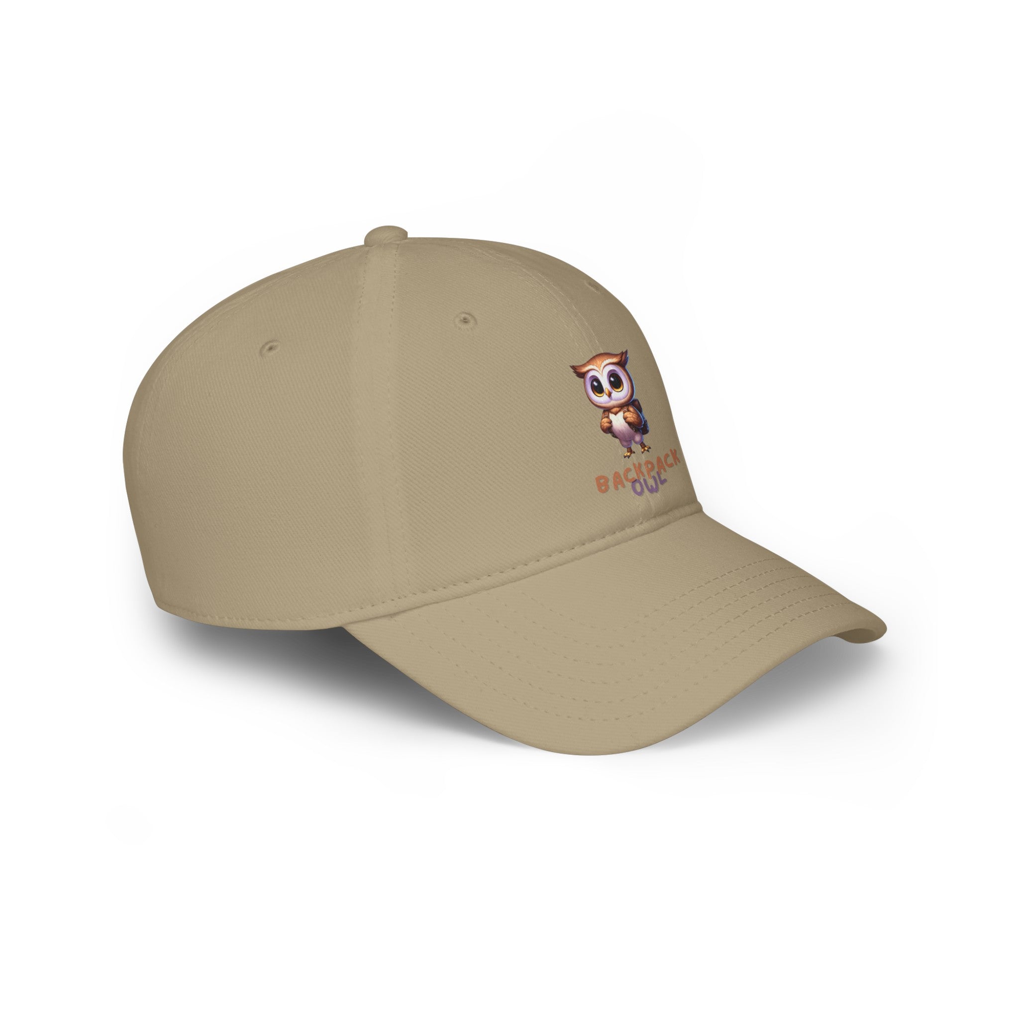 Casquette de baseball à profil bas en forme de hibou, sac à dos simple original