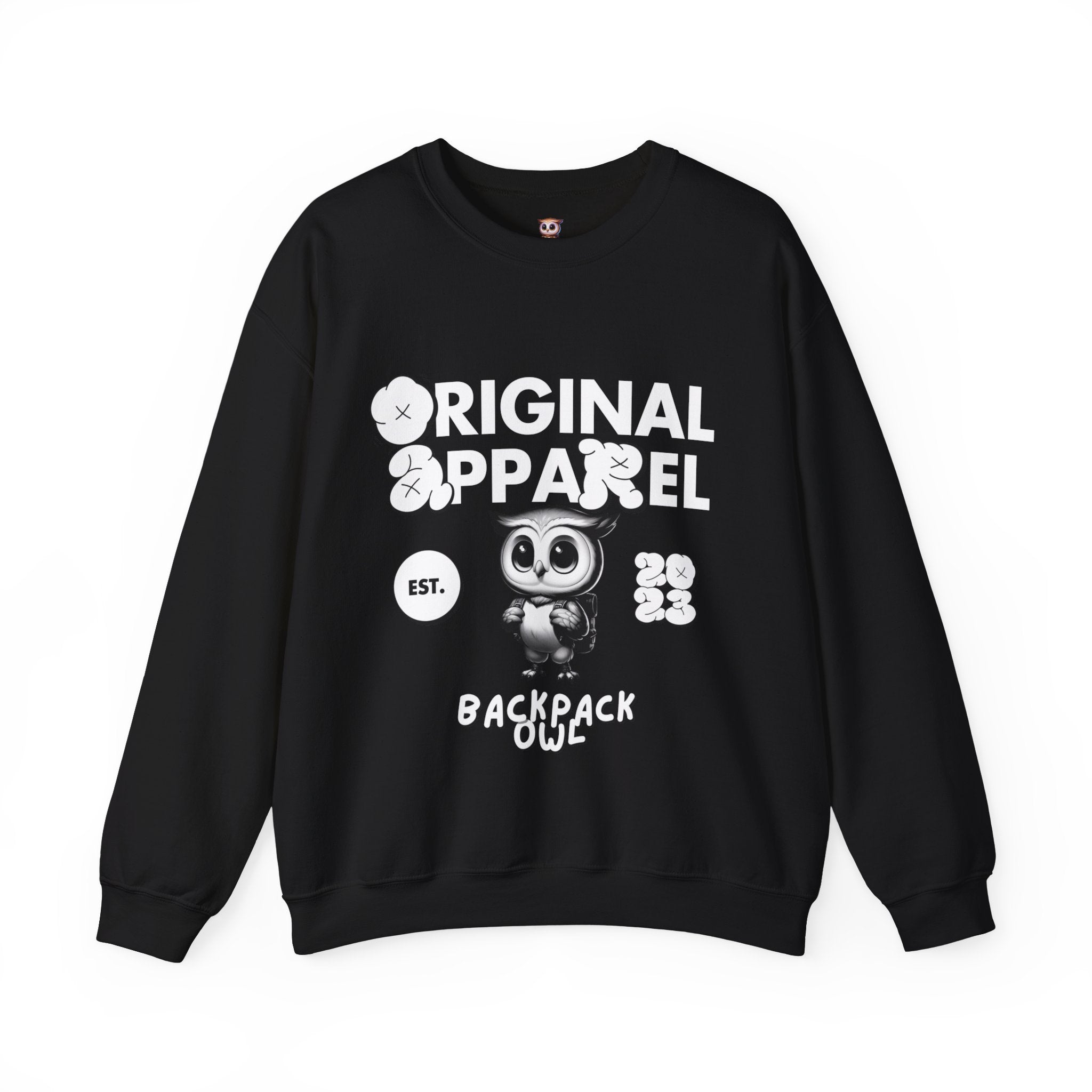 Sweat-shirt à col rond unisexe Heavy Blend™ Retro Vibes - Édition Blackout