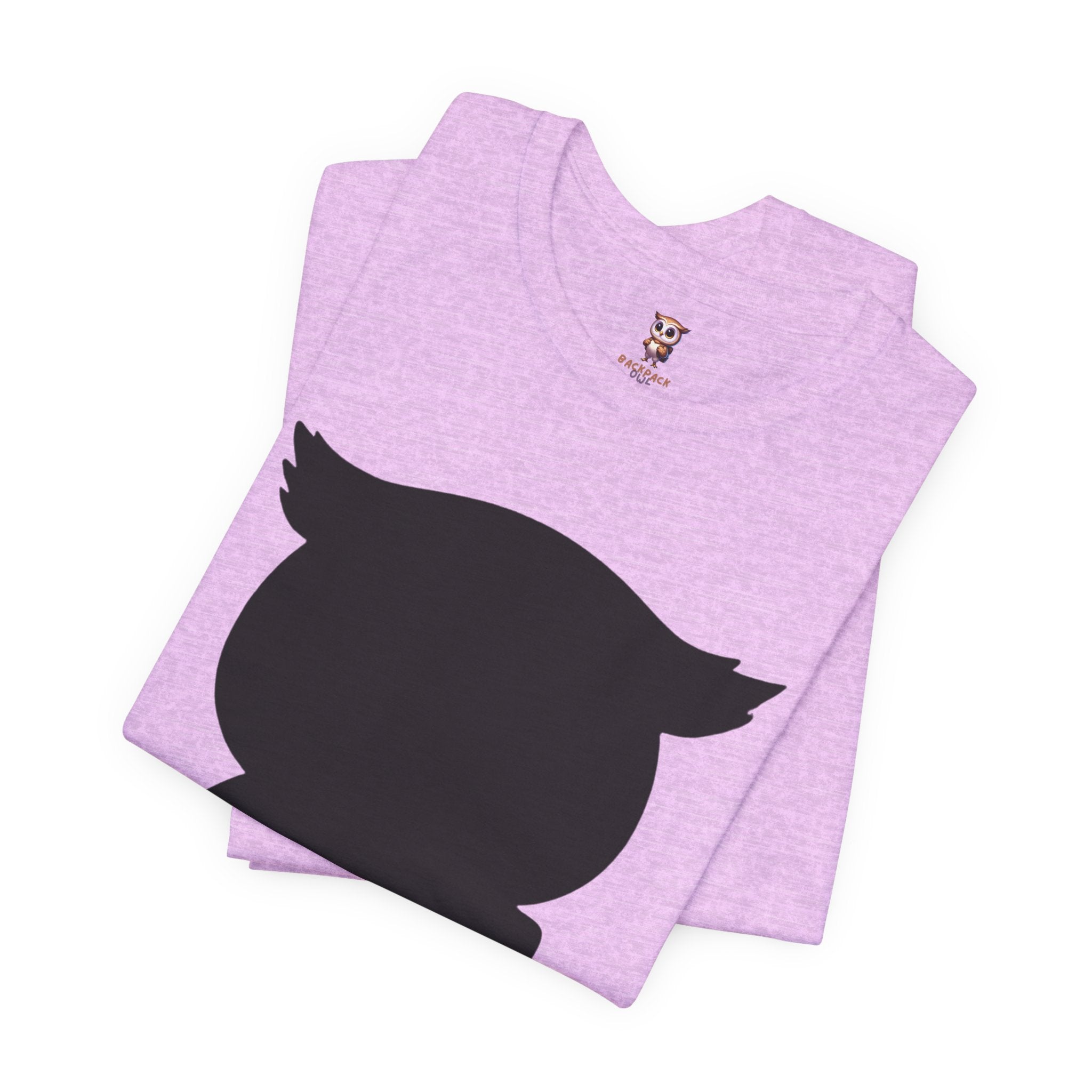 Silhouette Owl - Tee-shirt à manches courtes en jersey unisexe