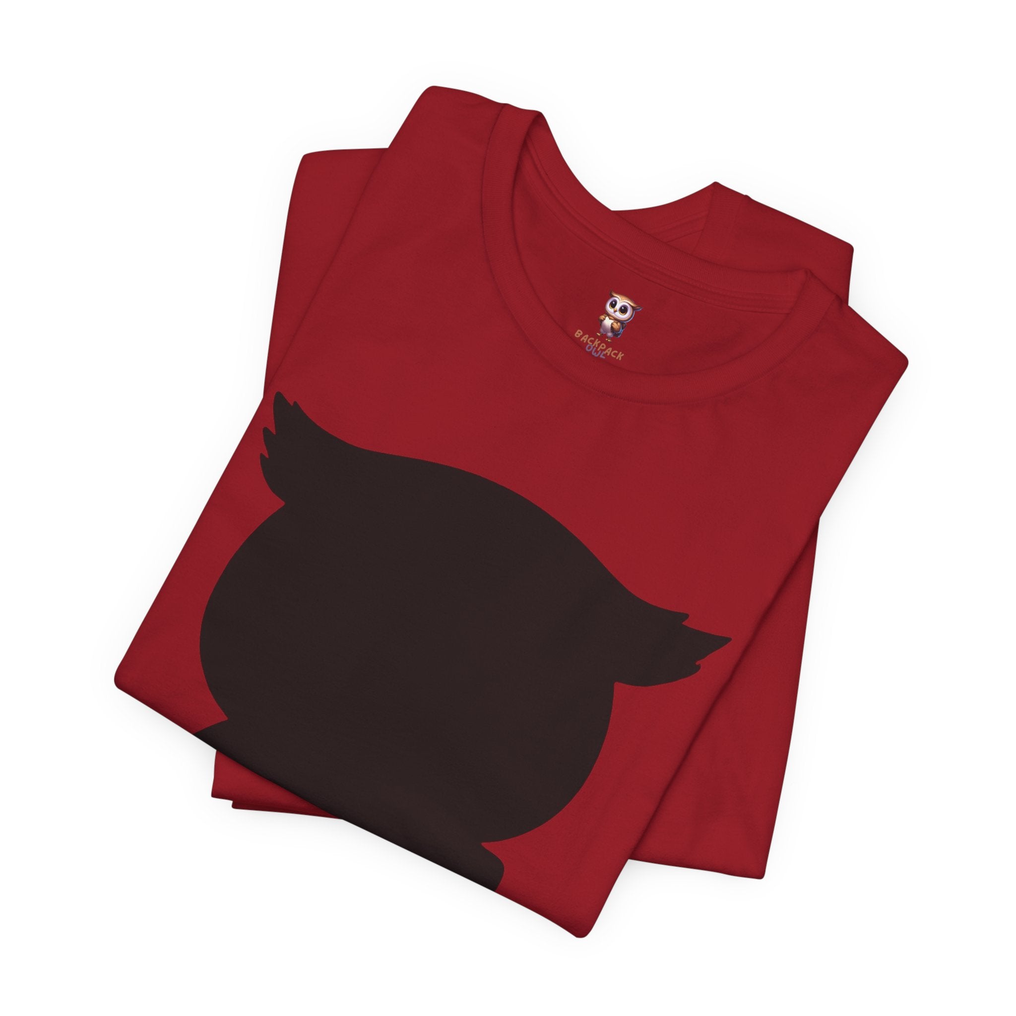 Silhouette Owl - Tee-shirt à manches courtes en jersey unisexe