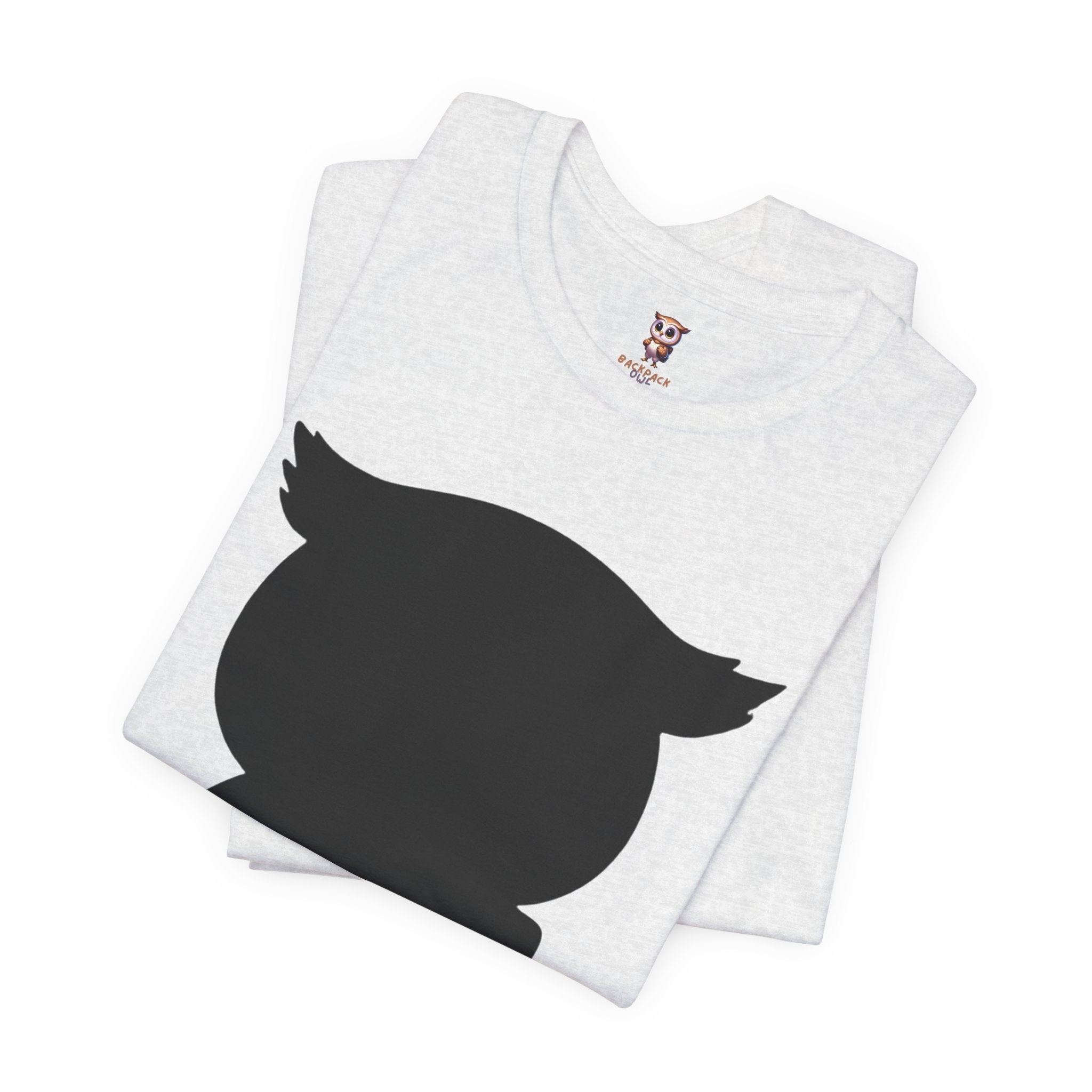 Silhouette Owl - Tee-shirt à manches courtes en jersey unisexe