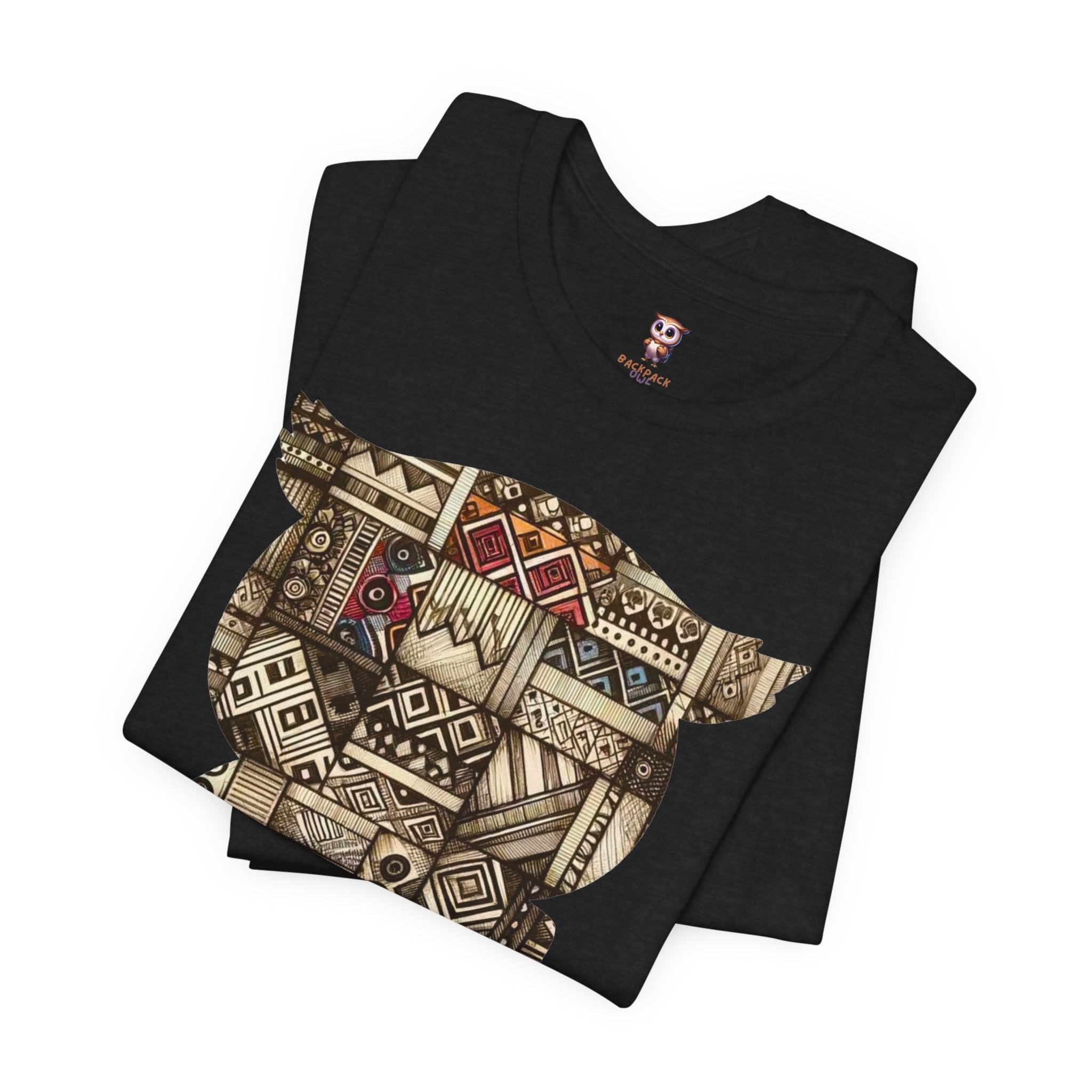 Hibou tribal en édition limitée - Tee-shirt à manches courtes en jersey unisexe