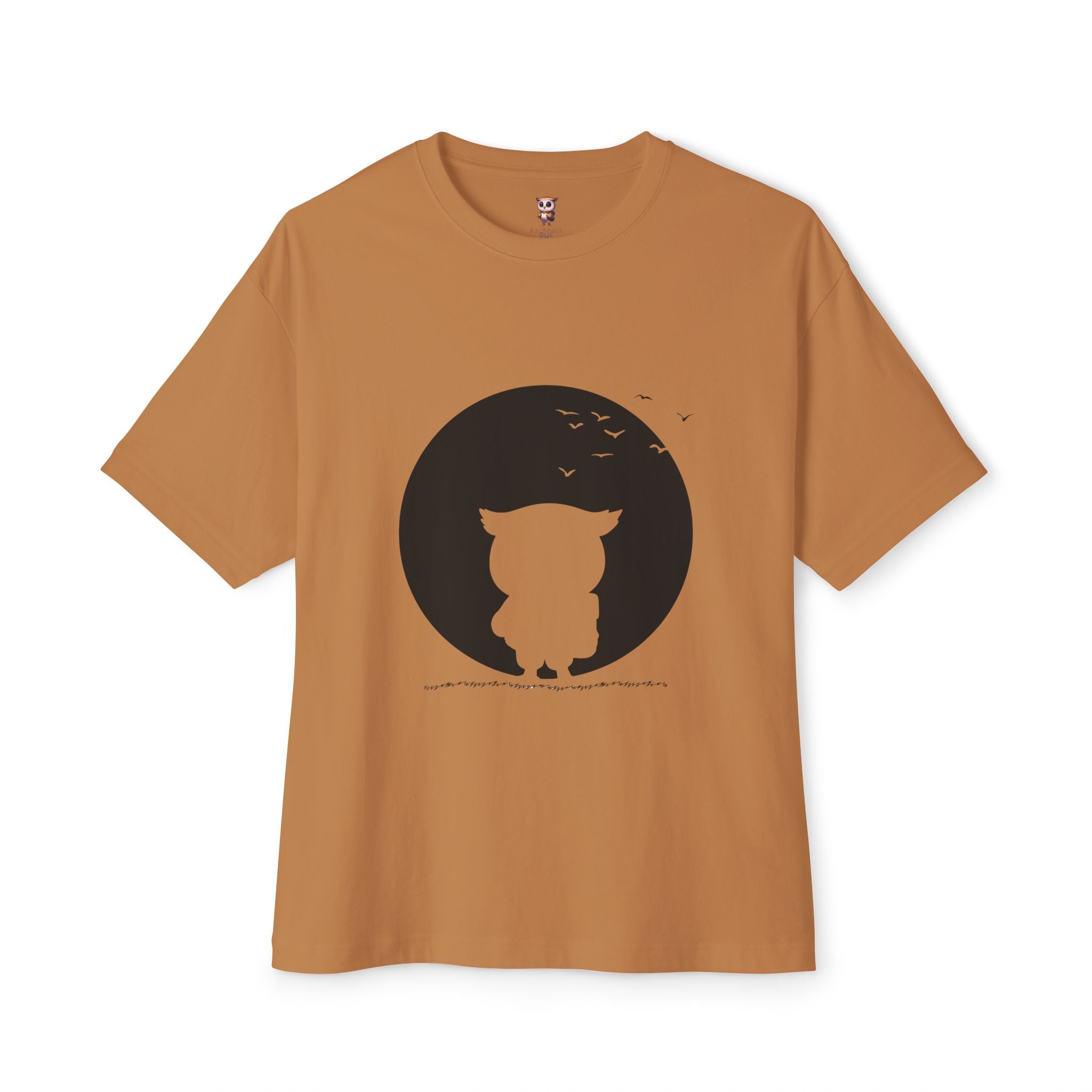 Midnight Owl - Unisex Oversized Boxy Tee