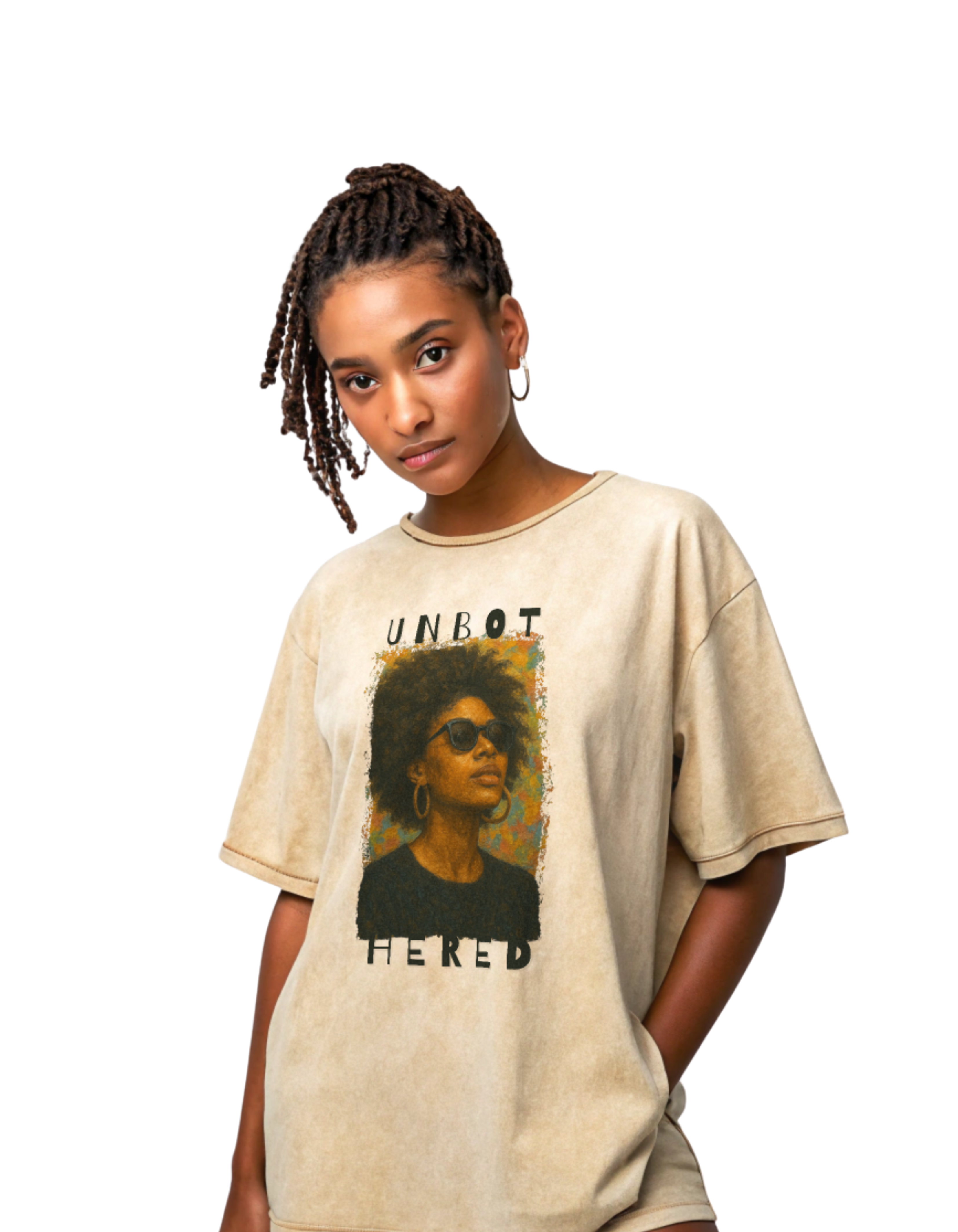 Backpack Owl UNBOTHERED Acid Washed Oversize Tee
