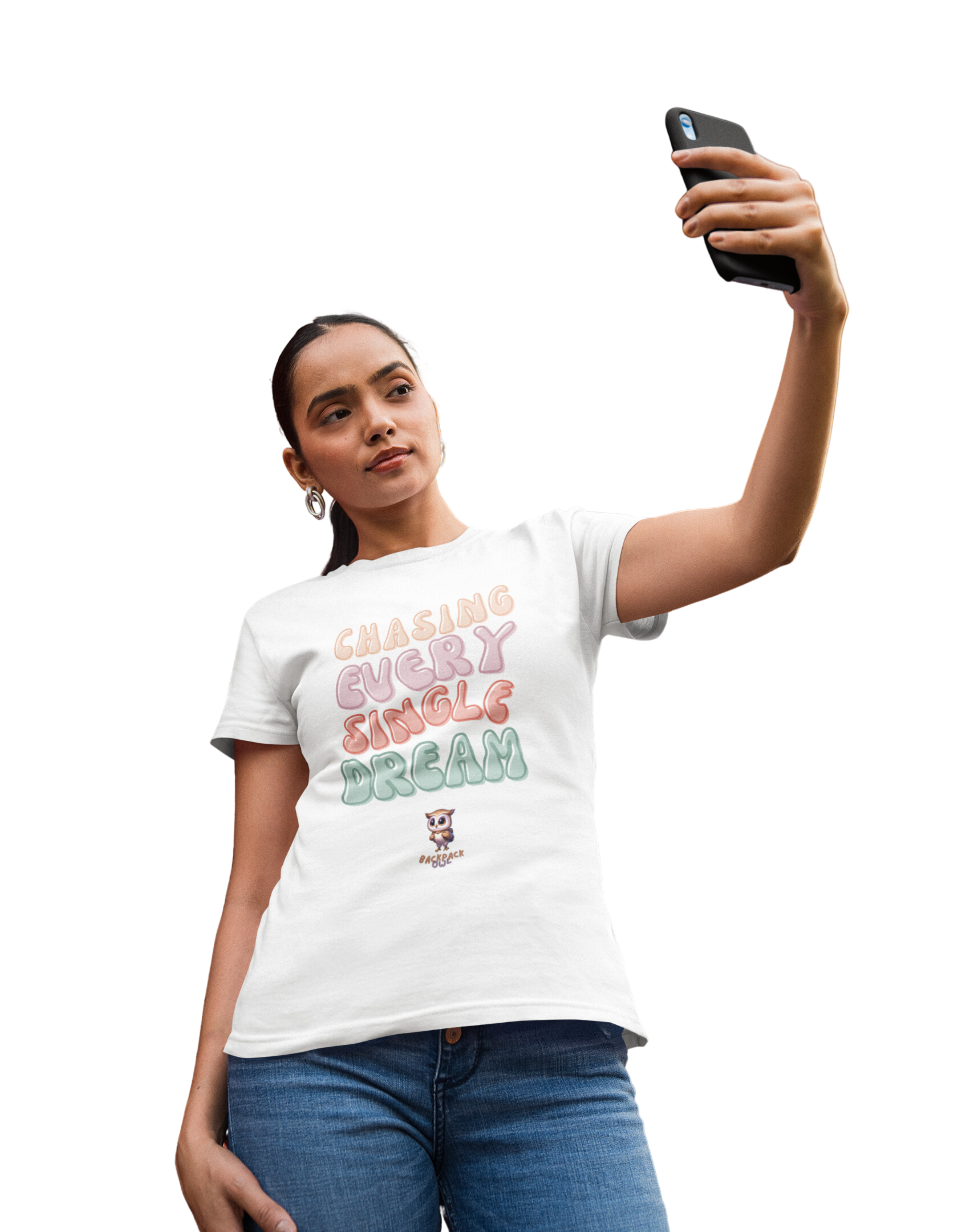 Chasing Every Single Dream - T-shirt unisexe teint en vêtement - Édition Bubblegum