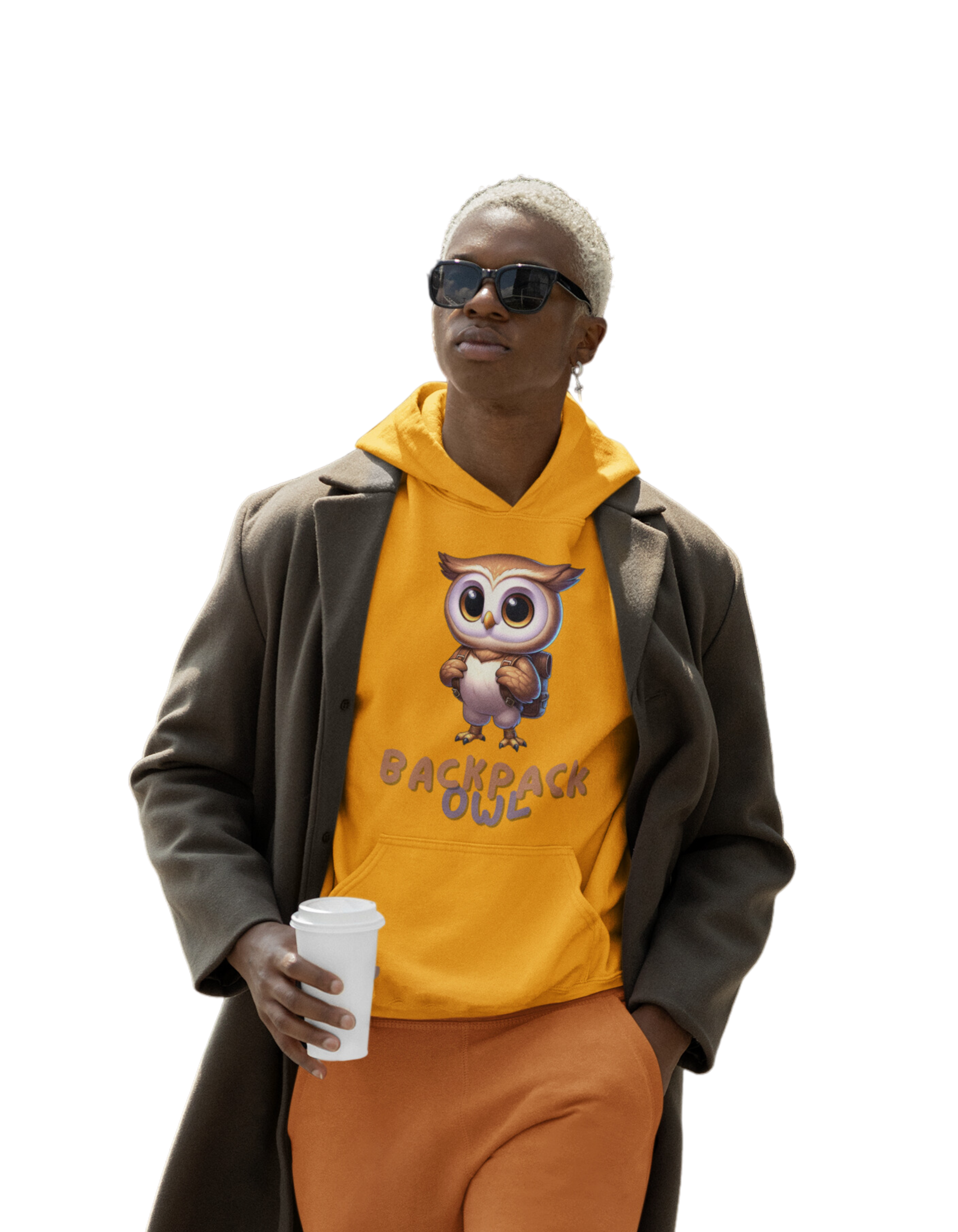 Sweat-shirt à capuche Original Simple Backpack Owl Unisex Heavy Blend™
