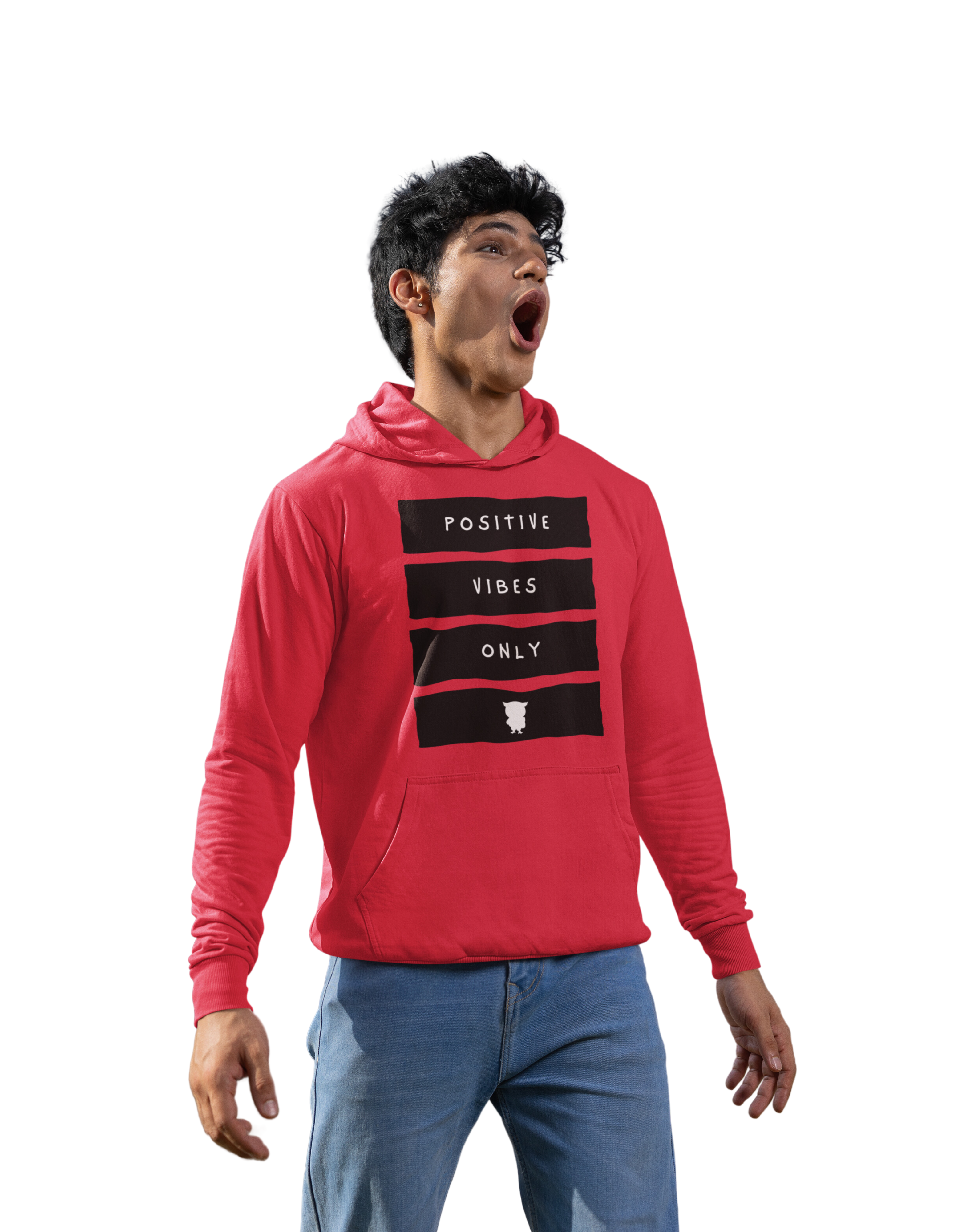 Positive Vibes Only - Sweat-shirt à capuche unisexe Heavy Blend™