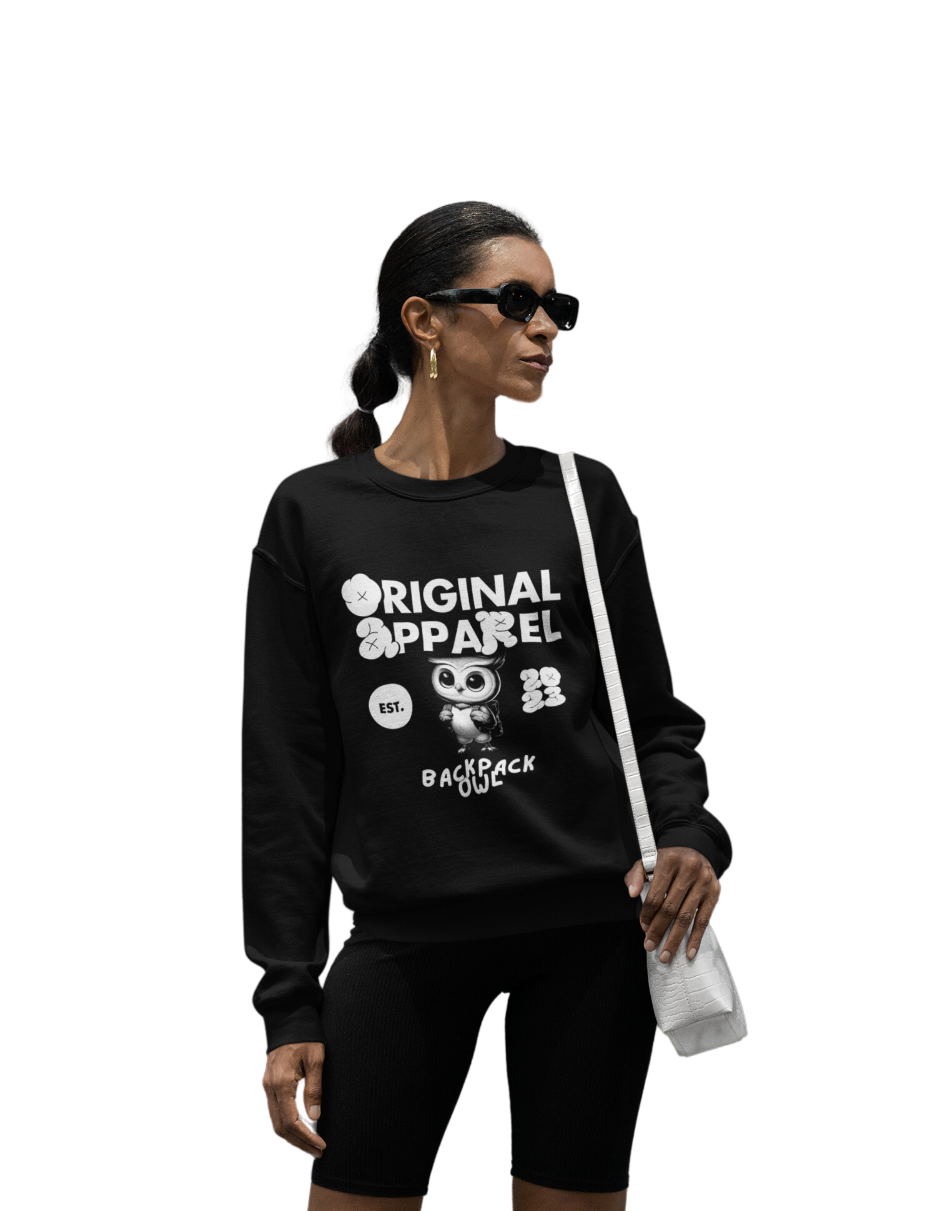 Sweat-shirt à col rond unisexe Heavy Blend™ Retro Vibes - Édition Blackout