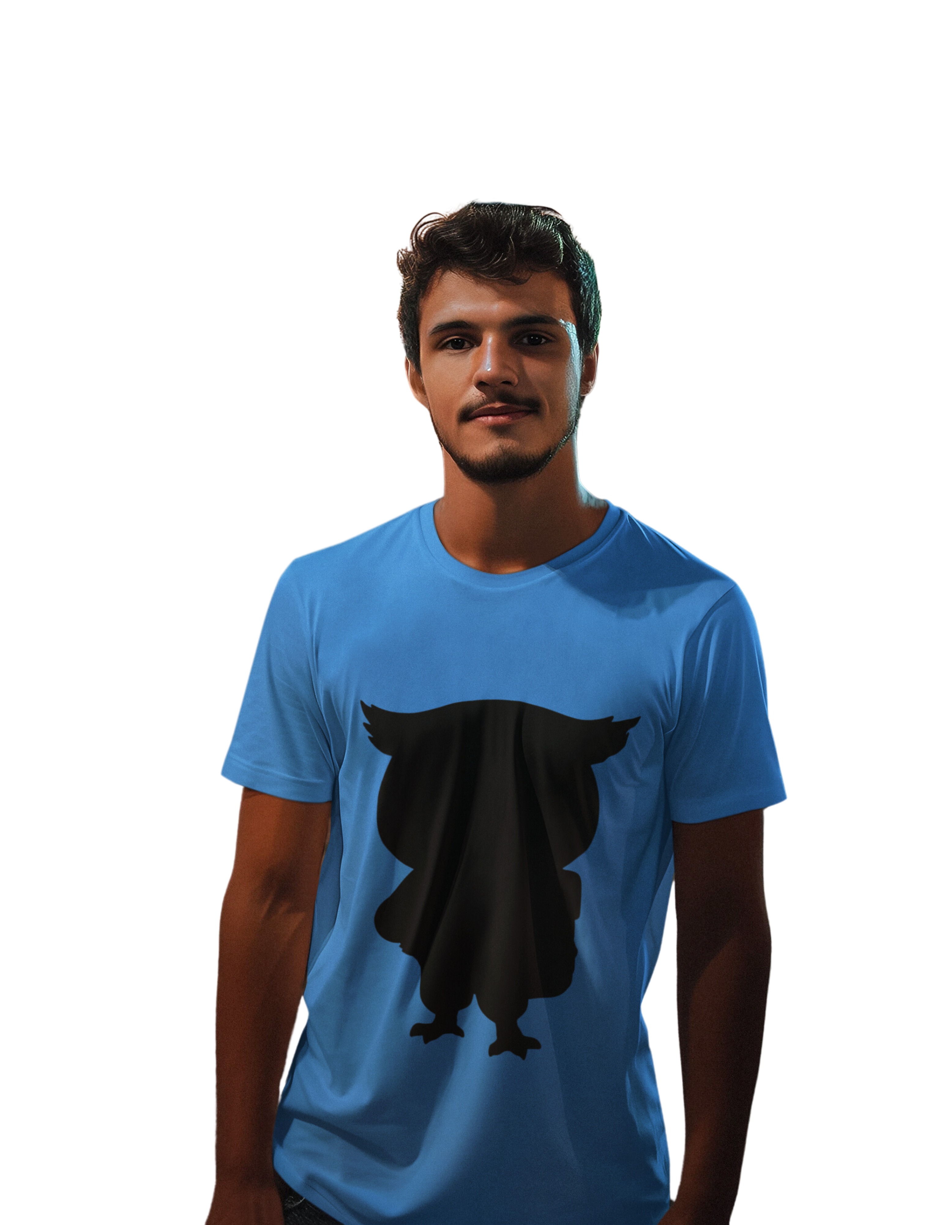 Silhouette Owl - Tee-shirt à manches courtes en jersey unisexe