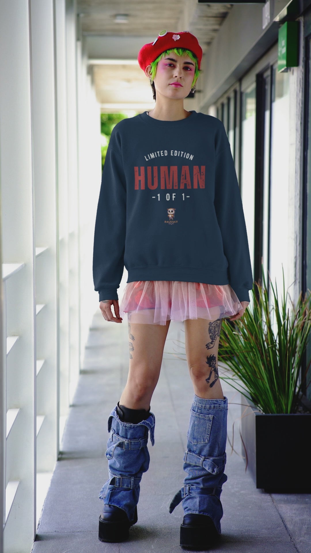 Human en édition limitée - Sweat-shirt unisexe Heavy Blend™ Crewneck