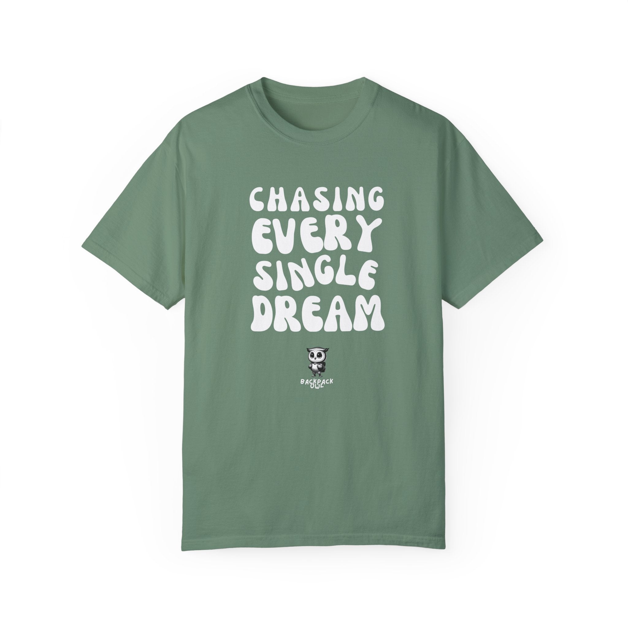 Persiguiendo cada sueño - Camiseta unisex teñida en prenda - Edición monocromática