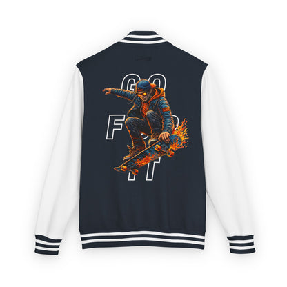 GO FOR IT - Skateboarder Graphic Letterman/Varsity Jacket - Series MMXXVI/I