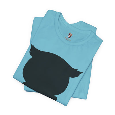 Silueta Búho - Camiseta de manga corta Unisex Jersey