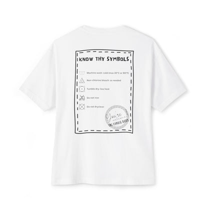 Know Thy Symbols - Unisex Oversized Boxy Tee