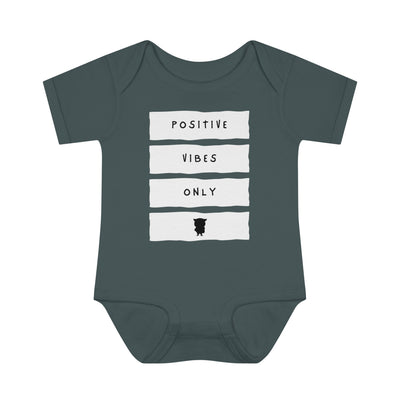 Positive Vibes Only - Body de canalé para bebés y bebés