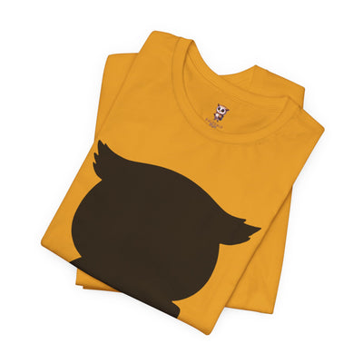 Silueta Búho - Camiseta de manga corta Unisex Jersey