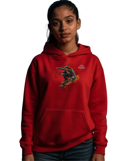 GO FOR IT Skateboarder Graphic Hoodie – Series MMXXVI/I