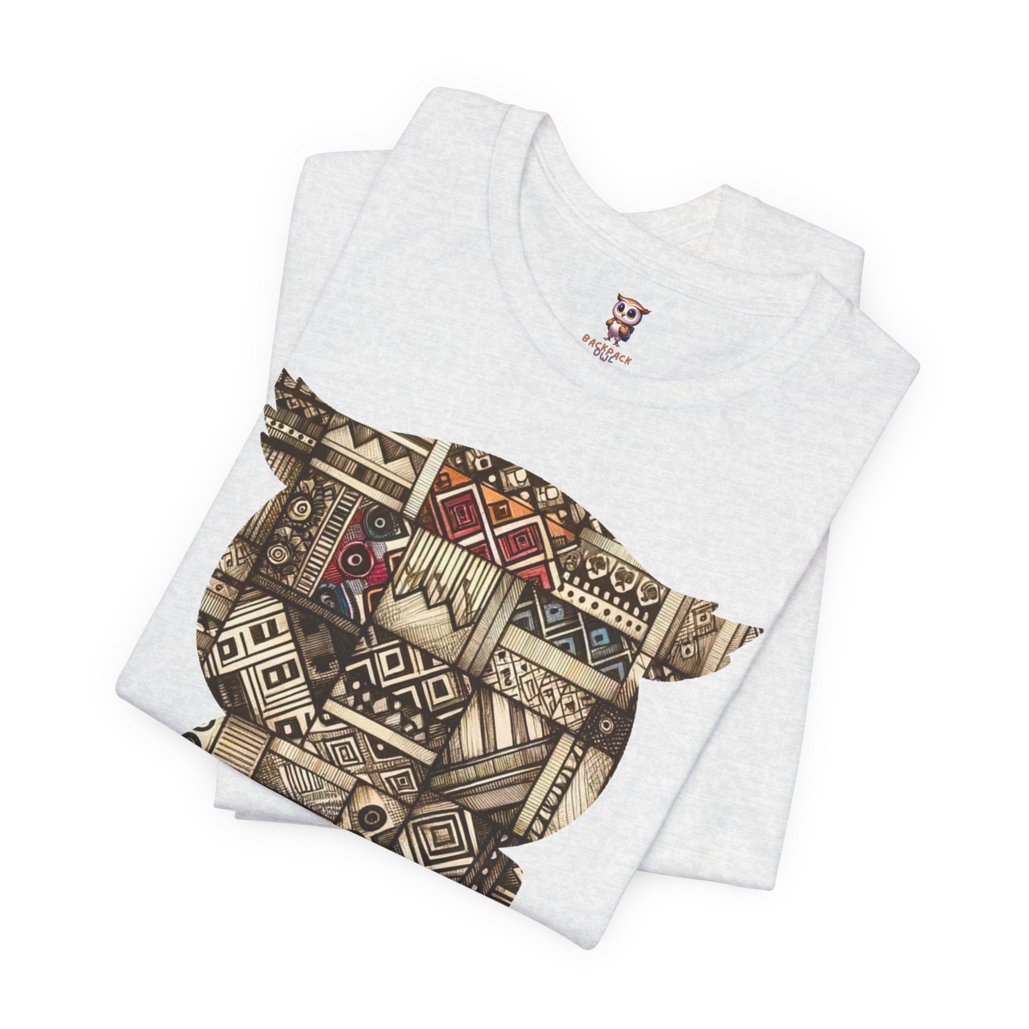 Hibou tribal en édition limitée - Tee-shirt à manches courtes en jersey unisexe