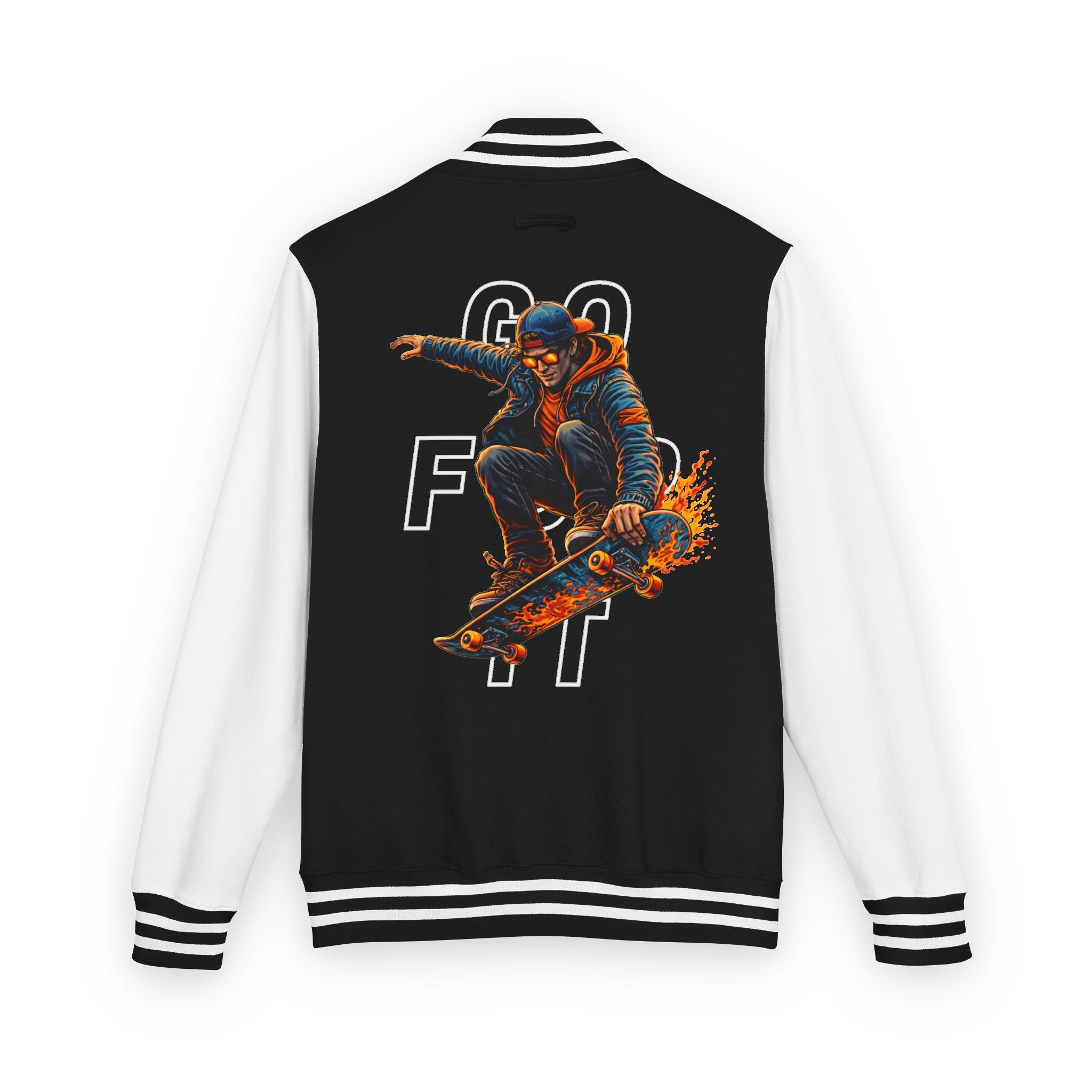 GO FOR IT - Skateboarder Graphic Letterman/Varsity Jacket - Series MMXXVI/I
