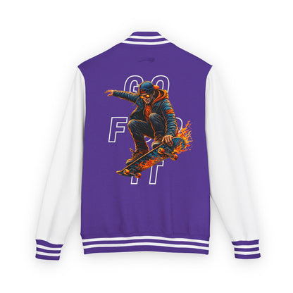 GO FOR IT - Skateboarder Graphic Letterman/Varsity Jacket - Series MMXXVI/I