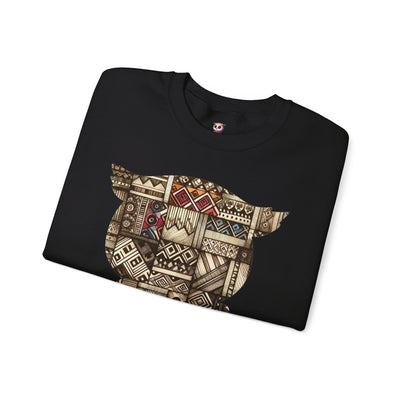 Búho tribal de edición limitada - Sudadera unisex con cuello redondo Heavy Blend™
