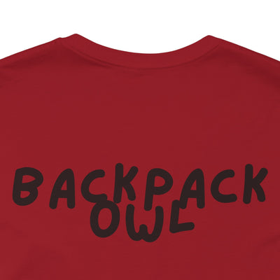 Silueta Búho - Camiseta de manga corta Unisex Jersey