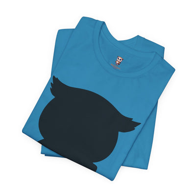 Silueta Búho - Camiseta de manga corta Unisex Jersey
