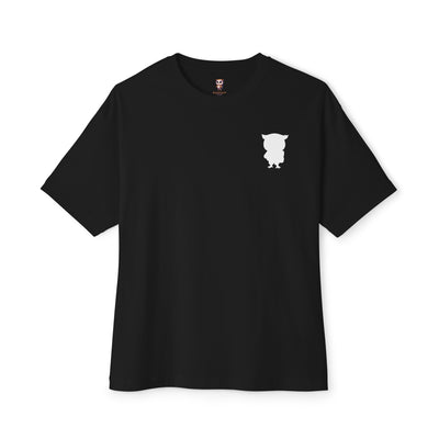 Silhouette Owl - Chest Variant - Unisex Oversized Boxy Tee