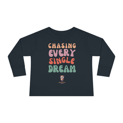 Persiguiendo cada sueño - Camiseta de manga larga para niños pequeños