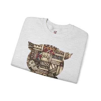 Búho tribal de edición limitada - Sudadera unisex con cuello redondo Heavy Blend™