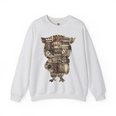 Búho tribal de edición limitada - Sudadera unisex con cuello redondo Heavy Blend™