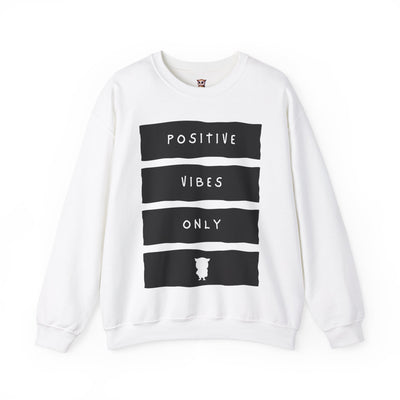 Solo vibraciones positivas: sudadera unisex con cuello redondo Heavy Blend™