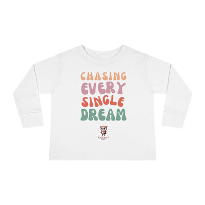 Persiguiendo cada sueño - Camiseta de manga larga para niños pequeños