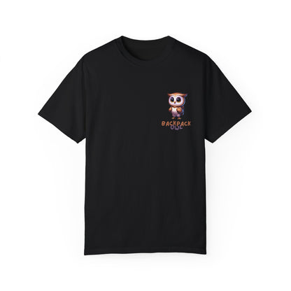 Original Simple Backpack Owl Unisex Garment-Dyed T-shirt - Chest Variant