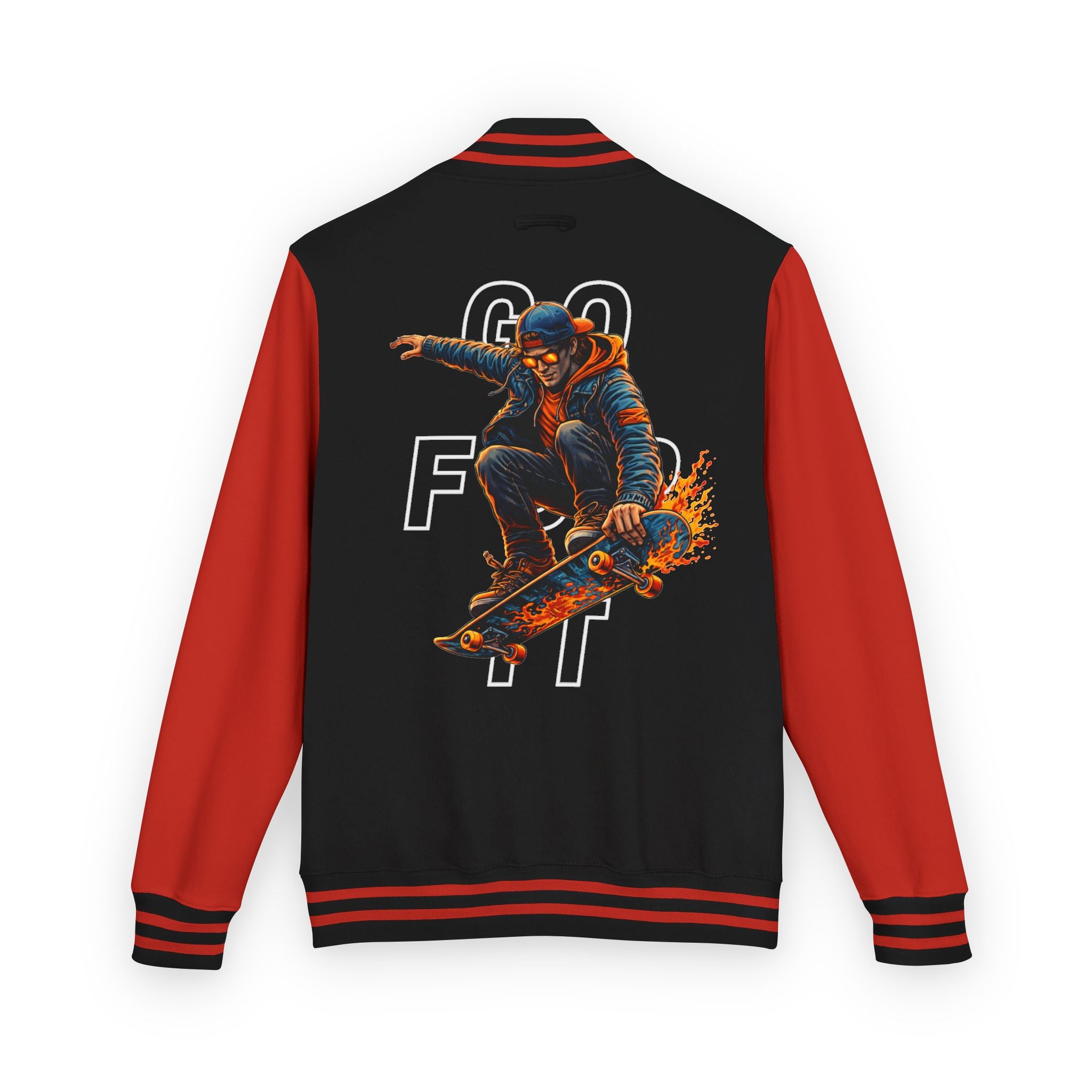 GO FOR IT - Skateboarder Graphic Letterman/Varsity Jacket - Series MMXXVI/I